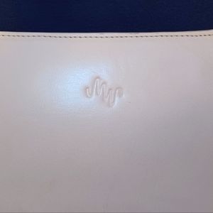Authentic Monsac eggshell purse